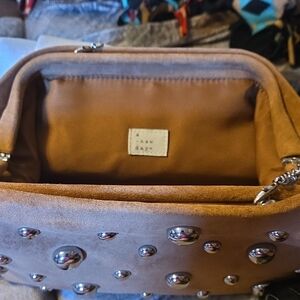 A New Day Brown Studded Shoulder Bag